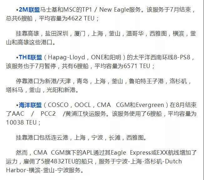 國慶之際，各大船公司發布停航跳港通知！再現運價上漲、爆倉缺柜！