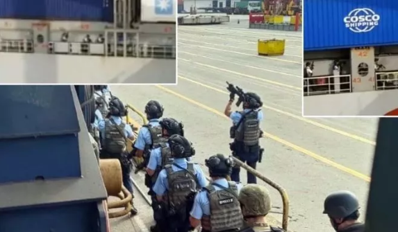 突發!集裝箱船被反恐警隊包圍!海關年查假貨1398.1萬件!(圖3)